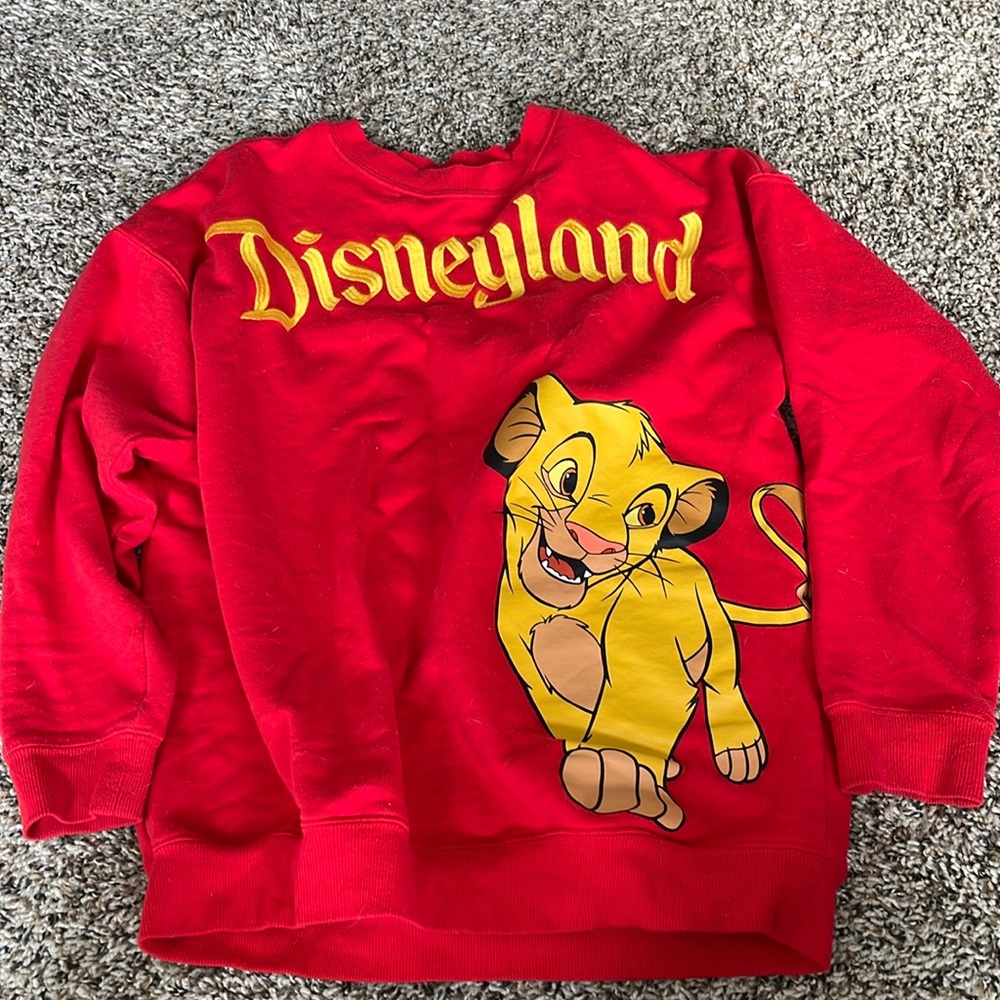 Disneyland Lion King sweater, size small.